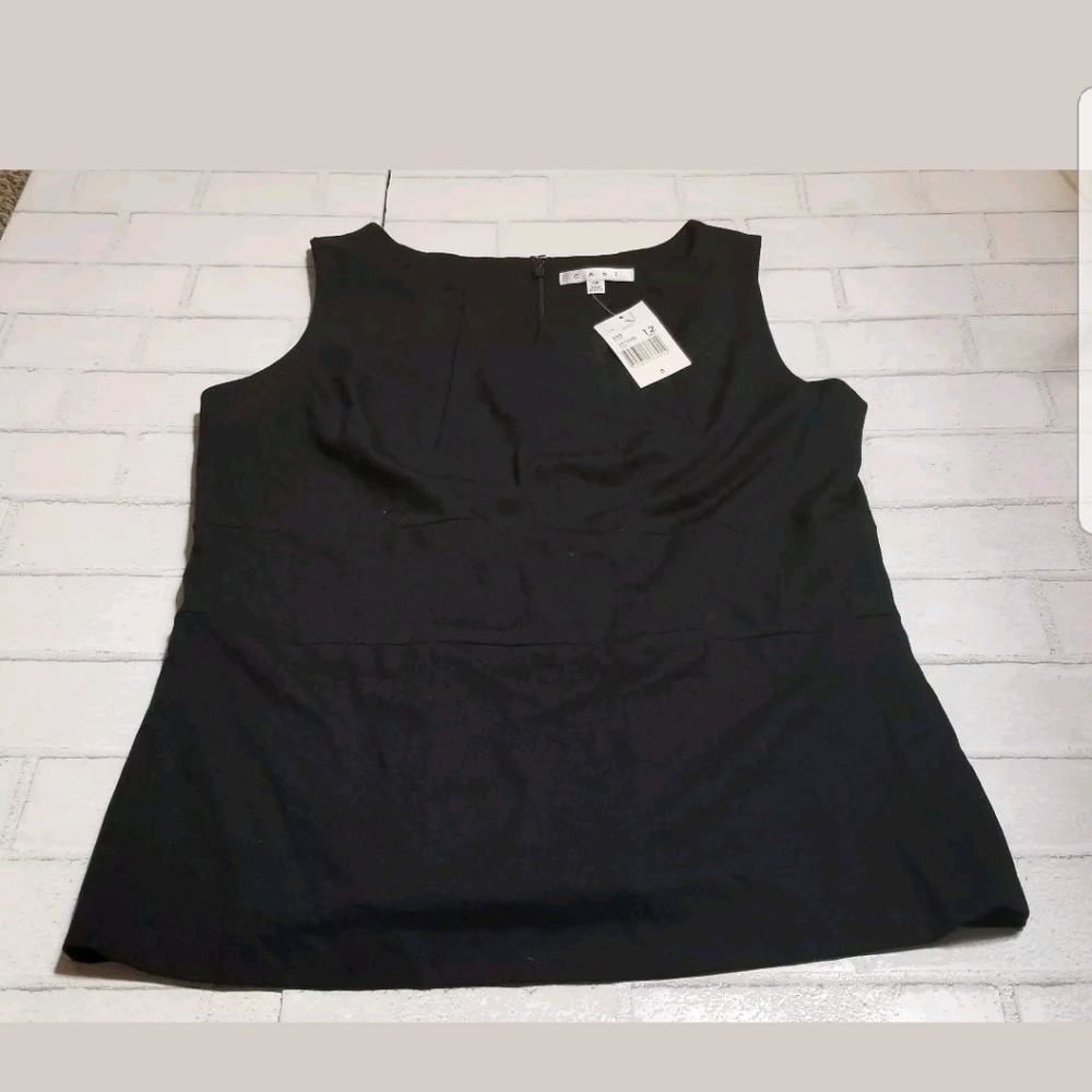CAbi Black Soft Stretch Knit Sleeveless